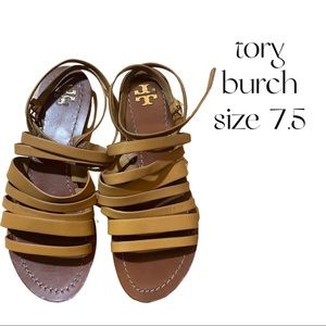 Tory Burch Camel Sandals